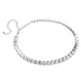 Fashion Ladies Rhinestone Bead Waist Chain Belt Silver Chain Hip Belt