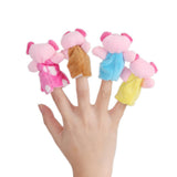 Maxbell 8pcs/set the three Little Pigs Finger Puppets Nursery Rhyme/Fairy Tale