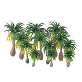 Maxbell 12pcs Layout Model Train Coconut Palm Trees Rain Forest Scale 1: 100-1: 250