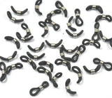 Maxbell 90pcs Rubber Ends Retainer Connector Holder for Eyeglass Chain DIY Findings