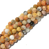 Maxbell Natural CRAZY LACE AGATE Round Gemstone Loose Beads Strand 6 mm / 15 inch