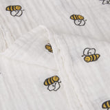 Maxbell 1 Pcs Muslin Cotton Blanket Newborn Baby Blanket Swaddle Bath Towel Bee