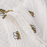 Maxbell 1 Pcs Muslin Cotton Blanket Newborn Baby Blanket Swaddle Bath Towel Bee