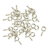 Maxbell 50pcs Screw Eye Pin Jewelry Making Charm Pendant Silver