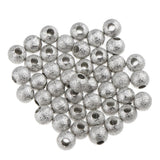 100pcs Copper Round Spacer Loose Bead 4mm Frosted Ball Craft Making Findings - Aladdin Shoppers