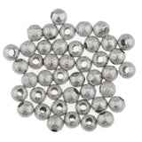 100pcs Copper Round Spacer Loose Bead 4mm Frosted Ball Craft Making Findings - Aladdin Shoppers
