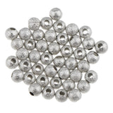 100pcs Copper Round Spacer Loose Bead 4mm Frosted Ball Craft Making Findings - Aladdin Shoppers