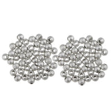 100pcs Copper Round Spacer Loose Bead 4mm Frosted Ball Craft Making Findings - Aladdin Shoppers