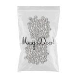 100pcs Copper Round Spacer Loose Bead 4mm Frosted Ball Craft Making Findings - Aladdin Shoppers
