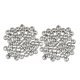 100pcs Copper Round Spacer Loose Bead 4mm Frosted Ball Craft Making Findings - Aladdin Shoppers