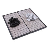 102 Pieces Portable Plastic Professional Chinese WeiQi Magnetic Chessboard Chess Set Board Game Toy 19.5 x 19.5CM - Aladdin Shoppers