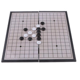 102 Pieces Portable Plastic Professional Chinese WeiQi Magnetic Chessboard Chess Set Board Game Toy 19.5 x 19.5CM - Aladdin Shoppers