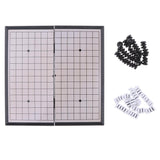 102 Pieces Portable Plastic Professional Chinese WeiQi Magnetic Chessboard Chess Set Board Game Toy 19.5 x 19.5CM - Aladdin Shoppers