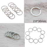 10pcs Flat Split Key Ring/Circular Keychain Key O-rings for Home Keys, Car Keys Accessories - Aladdin Shoppers