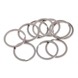 10pcs Flat Split Key Ring/Circular Keychain Key O-rings for Home Keys, Car Keys Accessories - Aladdin Shoppers