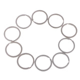 10pcs Flat Split Key Ring/Circular Keychain Key O-rings for Home Keys, Car Keys Accessories - Aladdin Shoppers