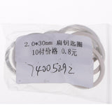 10pcs Flat Split Key Ring/Circular Keychain Key O-rings for Home Keys, Car Keys Accessories - Aladdin Shoppers
