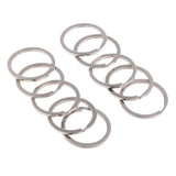 10pcs Flat Split Key Ring/Circular Keychain Key O-rings for Home Keys, Car Keys Accessories - Aladdin Shoppers