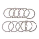 10pcs Flat Split Key Ring/Circular Keychain Key O-rings for Home Keys, Car Keys Accessories - Aladdin Shoppers