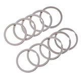 10pcs Flat Split Key Ring/Circular Keychain Key O-rings for Home Keys, Car Keys Accessories - Aladdin Shoppers