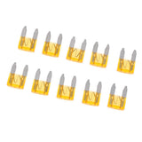 10Pcs Mini 5A Blade Fuse Yellow for Car Truck Replacement - Aladdin Shoppers