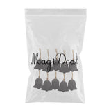 10Pcs Mini Bell Shape Wood Chalk Board Stick Wedding Shop Bar Number Board Decorative Signs Wedding Party Supplies - Aladdin Shoppers