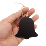 10Pcs Mini Bell Shape Wood Chalk Board Stick Wedding Shop Bar Number Board Decorative Signs Wedding Party Supplies - Aladdin Shoppers