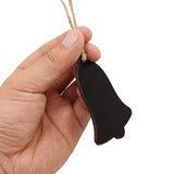 10Pcs Mini Bell Shape Wood Chalk Board Stick Wedding Shop Bar Number Board Decorative Signs Wedding Party Supplies - Aladdin Shoppers