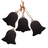 10Pcs Mini Bell Shape Wood Chalk Board Stick Wedding Shop Bar Number Board Decorative Signs Wedding Party Supplies - Aladdin Shoppers