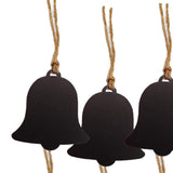 10Pcs Mini Bell Shape Wood Chalk Board Stick Wedding Shop Bar Number Board Decorative Signs Wedding Party Supplies - Aladdin Shoppers