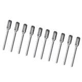 10Piece Steel Rotary Burr Set 3mm Shank Wood Rasp Drill Bits Home Tool - Aladdin Shoppers