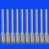 10Piece Steel Rotary Burr Set 3mm Shank Wood Rasp Drill Bits Home Tool - Aladdin Shoppers