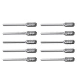 10Piece Steel Rotary Burr Set 3mm Shank Wood Rasp Drill Bits Home Tool - Aladdin Shoppers