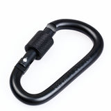 10Pieces D Ring Carabiner Screw Lock Climbing Buckle Snap Spring Clip Aluminum Alloy Hook Keychain for Camping Outdoor Activity - Aladdin Shoppers