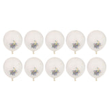 10x Clear Latex Balloons with Colorful Heart Confetti Party Decoration 12in - Aladdin Shoppers