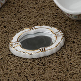 1/12 Dollhouse Mini Furniture Porcelain Bathroom Set Floral Toilet, Bathtub & Basin #2 - Aladdin Shoppers