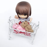 1/12 Scale Dollhouse Miniature Furniture Metal Cradle Rocking Bed White - Aladdin Shoppers