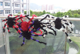 Funny Plush Spider Puppet Toy Halloween Decor Cosplay Party Decor Black 75cm