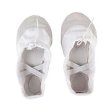 Canvas Ballet Dance Shoes Slippers for Boys & Girls US Size 11# (6 2/3 Inch) White