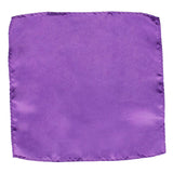 Men's 8.5 Inch Satin Hanky Classic Handkerchief Dark Purple