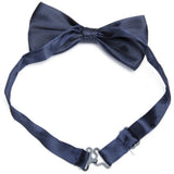 Mens Party Wear Fashion Wedding Suit Tuxedo Charms Adjustable Neckband Bowtie Necktie Clothing Accessory Gift - Dark Blue