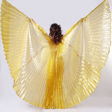 Maxbell Shining Belly Dance Costume Isis Wings - Golden