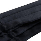 Maxbell Satin Tuxedo Wedding Self Tie Ascot Cravat Necktie Scarf for Men - Black