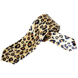 Unisex Casual Necktie Skinny Slim Narrow Neck Tie - Leopard