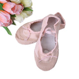 Maxbell Pink Canvas Ballet Shoes Toddler Girls US Child Size 11# 6 2/3 Inch