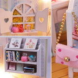1/24 Dollhouse Miniature DIY European Style House Kit Creative Room Perfect DIY Gift for Friends Lovers and Families - Aladdin Shoppers