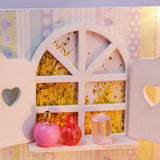 1/24 Dollhouse Miniature DIY European Style House Kit Creative Room Perfect DIY Gift for Friends Lovers and Families - Aladdin Shoppers
