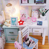 1/24 Dollhouse Miniature DIY European Style House Kit Creative Room Perfect DIY Gift for Friends Lovers and Families - Aladdin Shoppers