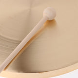 12Inch Hand Gong Cymbals Brass Copper Chapel Opera Percussion Musical Instruments with Round Play Hammer (30cm) - Aladdin Shoppers