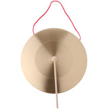 12Inch Hand Gong Cymbals Brass Copper Chapel Opera Percussion Musical Instruments with Round Play Hammer (30cm) - Aladdin Shoppers